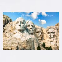 Mt. Rushmore National Memorial Park In South Dakota USA-Made Doggie Bandana