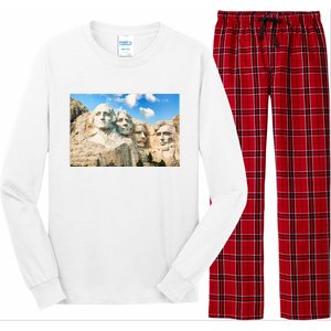 Mt. Rushmore National Memorial Park In South Dakota Long Sleeve Pajama Set