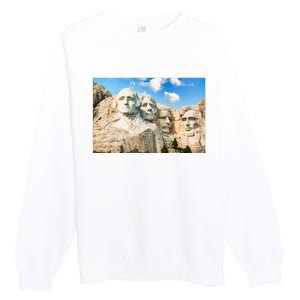 Mt. Rushmore National Memorial Park In South Dakota Premium Crewneck Sweatshirt