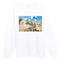 Mt. Rushmore National Memorial Park In South Dakota Premium Crewneck Sweatshirt