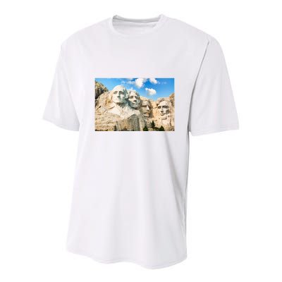 Mt. Rushmore National Memorial Park In South Dakota Youth Performance Sprint T-Shirt