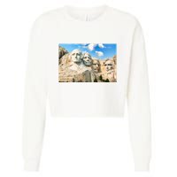 Mt. Rushmore National Memorial Park In South Dakota Cropped Pullover Crew