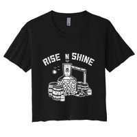 Moonshine Rise N Shine Women's Crop Top Tee