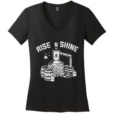 Moonshine Rise N Shine Women's V-Neck T-Shirt