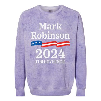 Mark Robinson North Carolina For Governor Election 2024 NC Colorblast Crewneck Sweatshirt