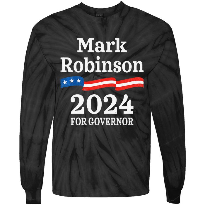 Mark Robinson North Carolina For Governor Election 2024 NC Tie-Dye Long Sleeve Shirt