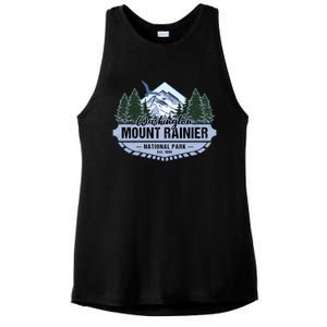 Mount Rainier National Park Washington Novelty Souvenir Ladies PosiCharge Tri-Blend Wicking Tank