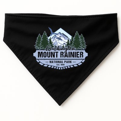 Mount Rainier National Park Washington Novelty Souvenir USA-Made Doggie Bandana