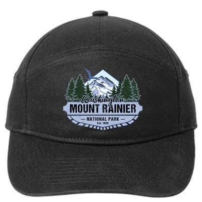 Mount Rainier National Park Washington Novelty Souvenir 7-Panel Snapback Hat