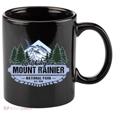Mount Rainier National Park Washington Novelty Souvenir 11oz C Handle Ceramic Mug