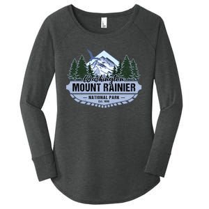 Mount Rainier National Park Washington Novelty Souvenir Women's Perfect Tri Tunic Long Sleeve Shirt