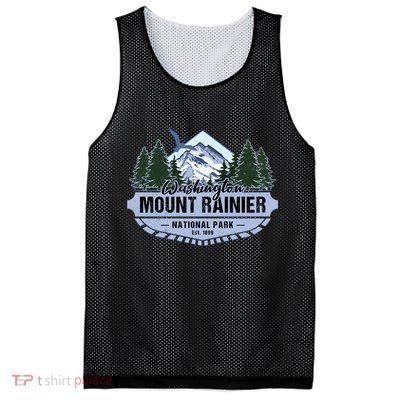 Mount Rainier National Park Washington Novelty Souvenir Mesh Reversible Basketball Jersey Tank