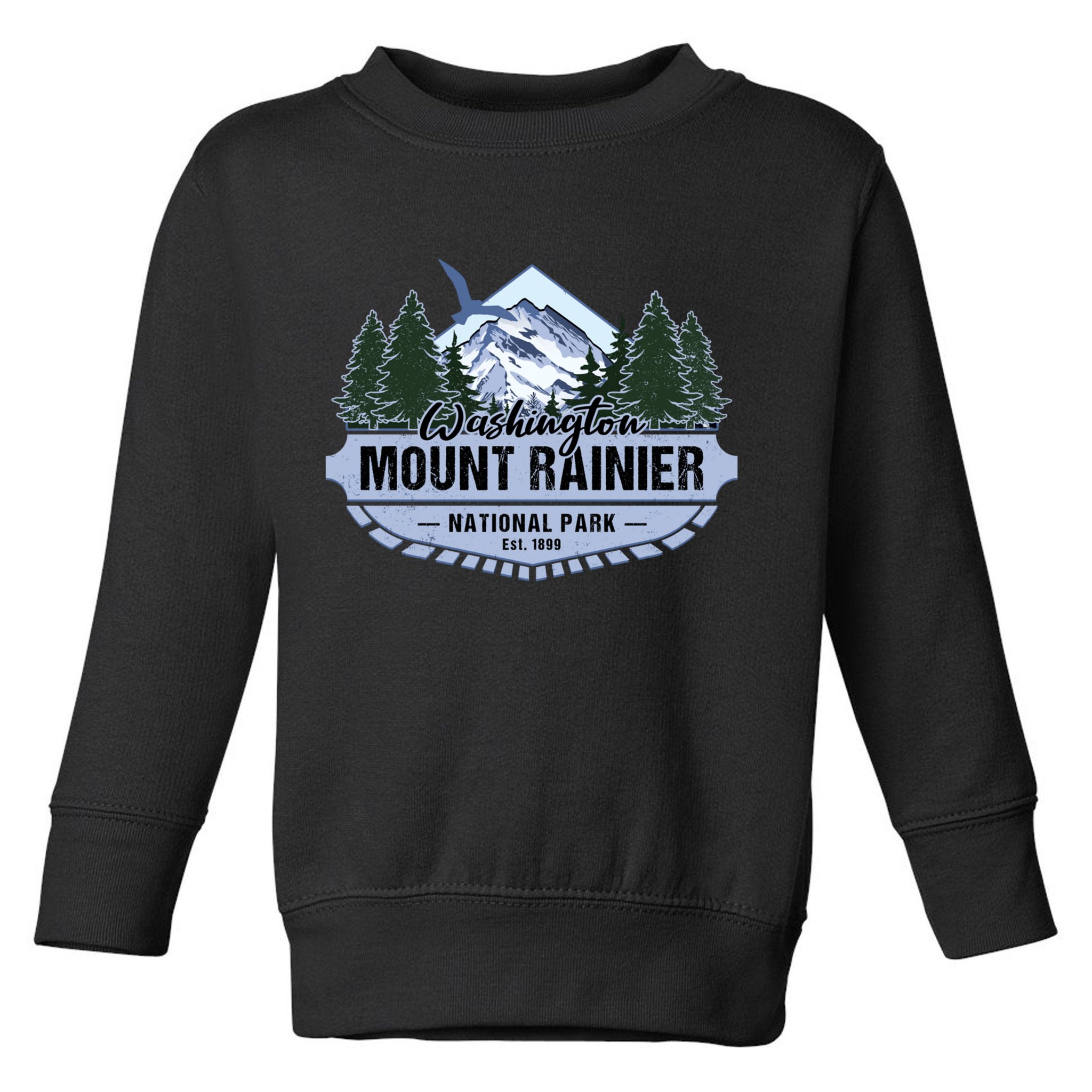 Mount Rainier National Park Washington Novelty Souvenir Toddler Sweatshirt