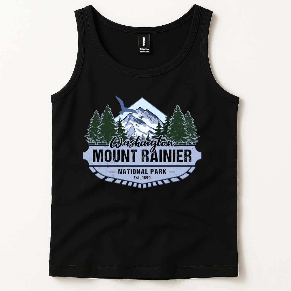 Mount Rainier National Park Washington Novelty Souvenir Tank Top
