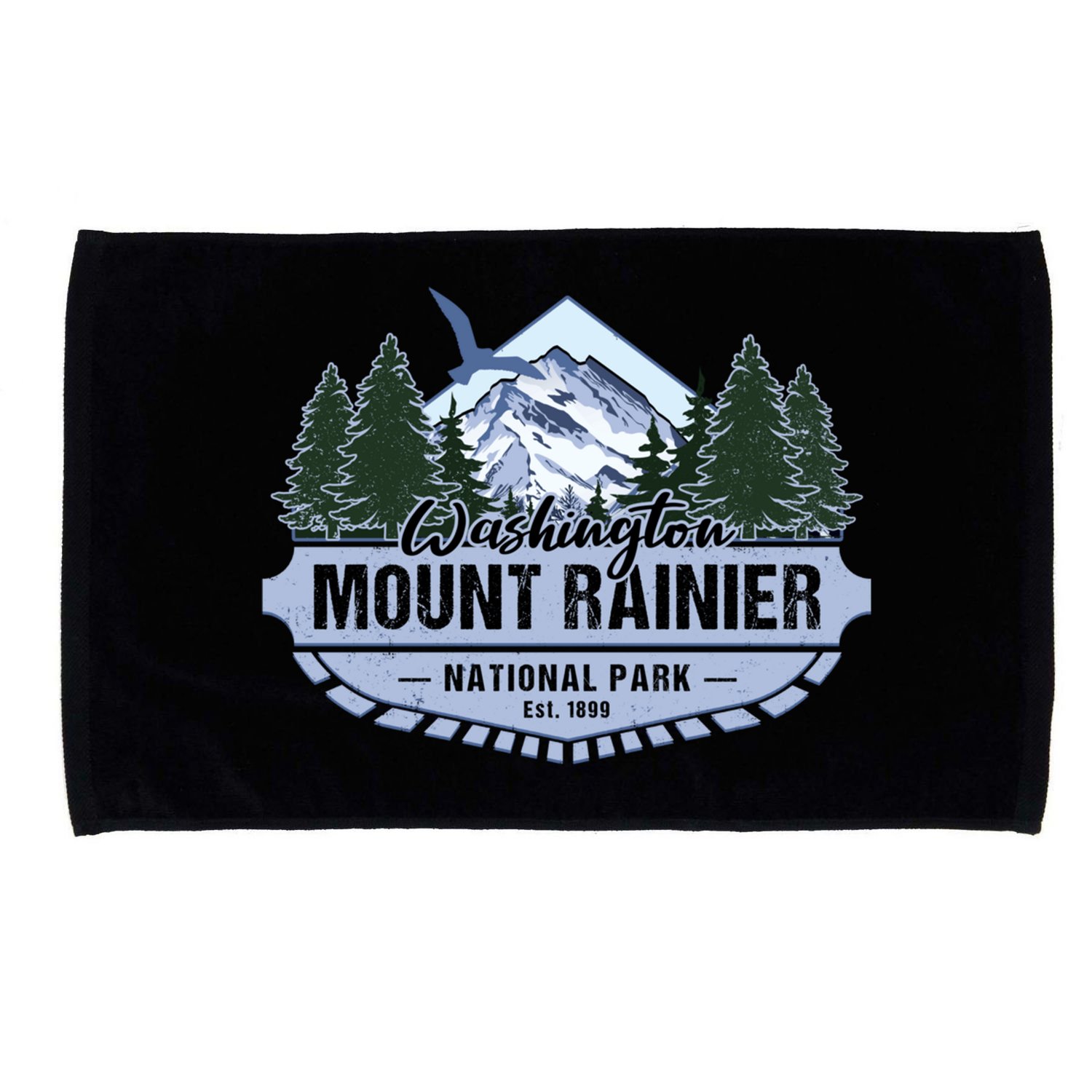 Mount Rainier National Park Washington Novelty Souvenir Microfiber Hand Towel