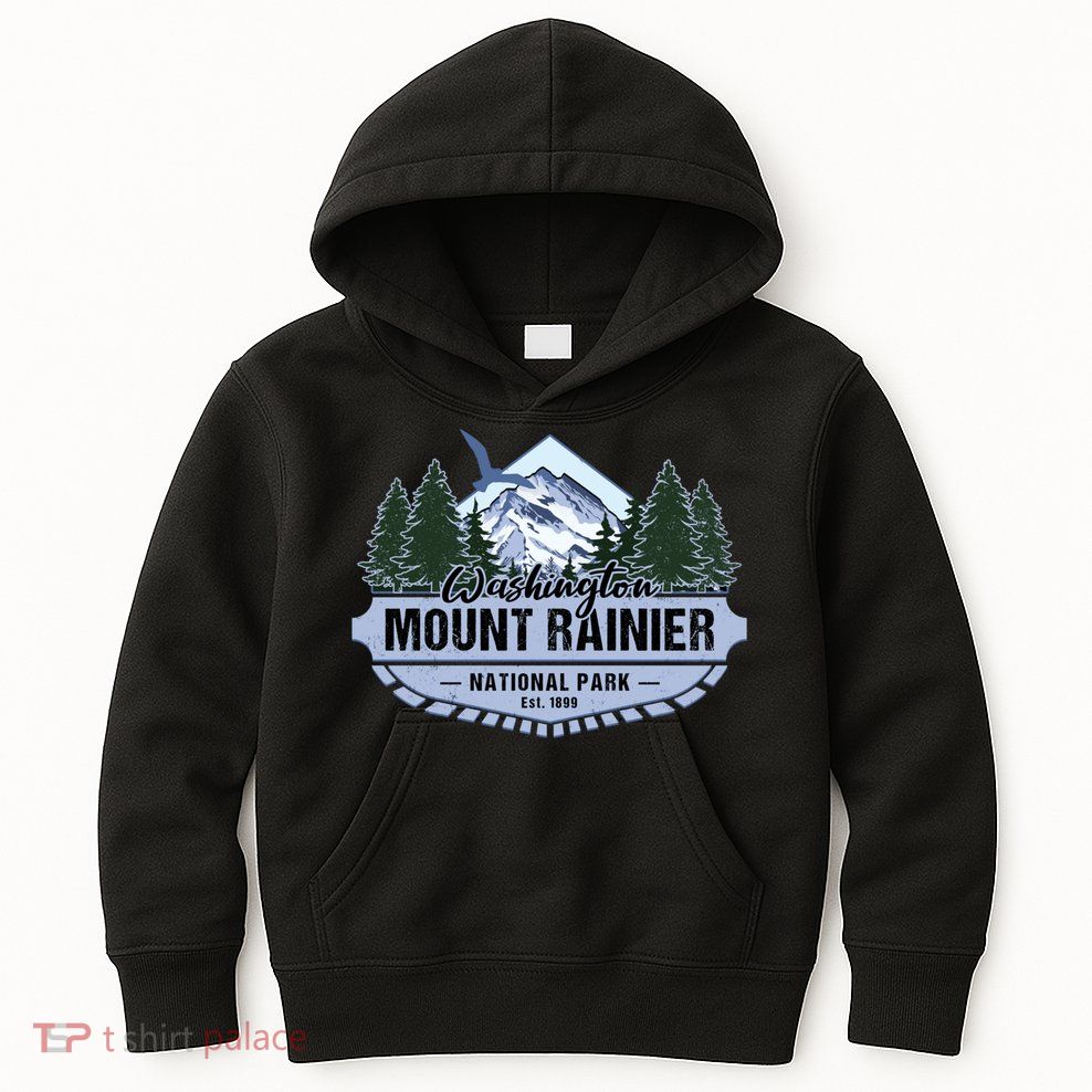 Mount Rainier National Park Washington Novelty Souvenir Kids Hoodie