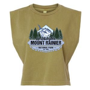 Mount Rainier National Park Washington Novelty Souvenir Garment-Dyed Women's Muscle Tee