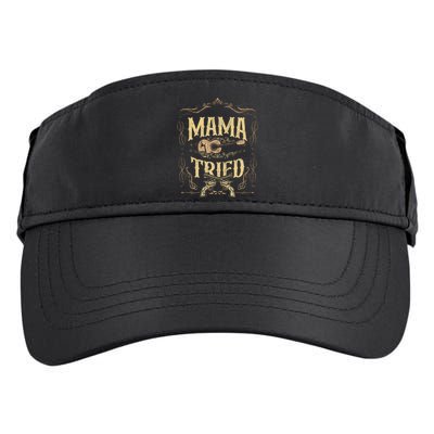 Mama-Tried Renegade Outlaw Music Lovers Country Adult Drive Performance Visor