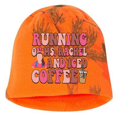 Mom Running On Ms Rachel And Iced Coffee Kati - Camo Knit Beanie