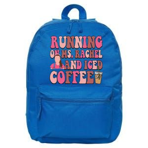 Mom Running On Ms Rachel And Iced Coffee 16 in Basic Backpack