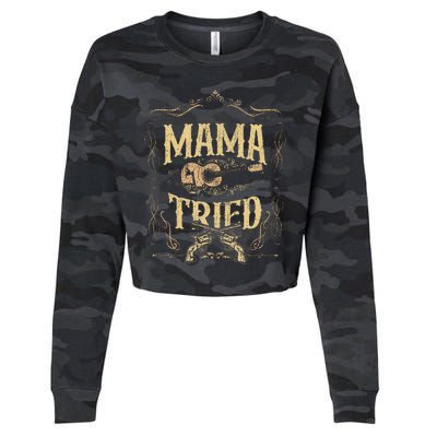 Mamatried Renegade Outlaw Music Lovers Cropped Pullover Crew