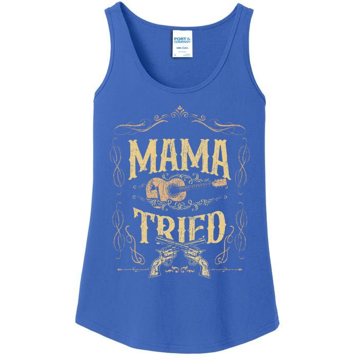 Mamatried Renegade Outlaw Music Lovers Ladies Essential Tank