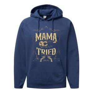 Mamatried Renegade Outlaw Music Lovers Performance Fleece Hoodie