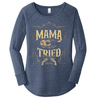 Mamatried Renegade Outlaw Music Lovers Women's Perfect Tri Tunic Long Sleeve Shirt