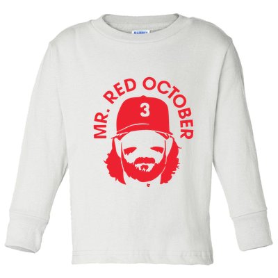 Mr Red October Toddler Long Sleeve Shirt