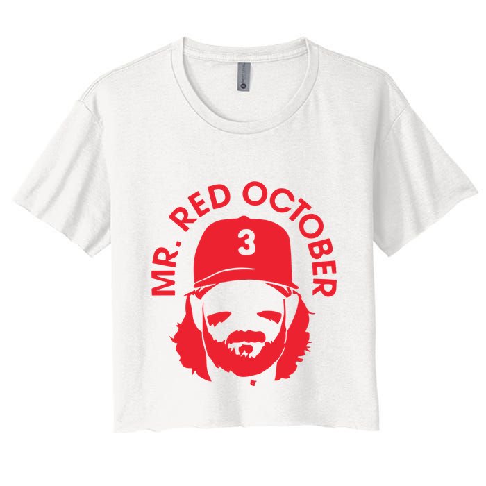 Mr Red October Crop Top