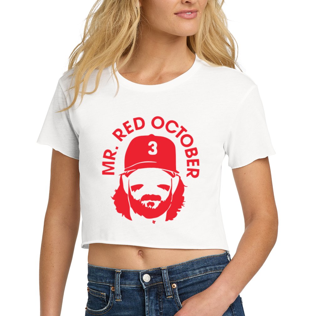 Mr Red October Crop Top
