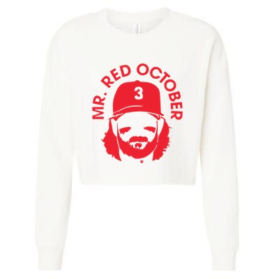 Mr Red October Cropped Pullover Crew