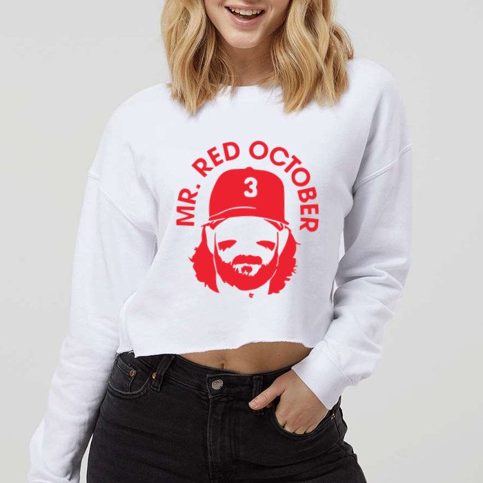 Mr Red October Cropped Pullover Crew