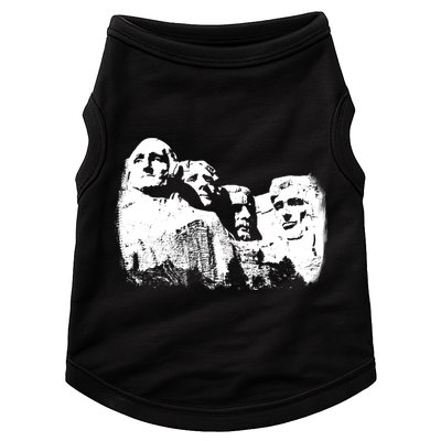 Mount Rushmore Presidents Sculpture Funny Gift Doggie Tank