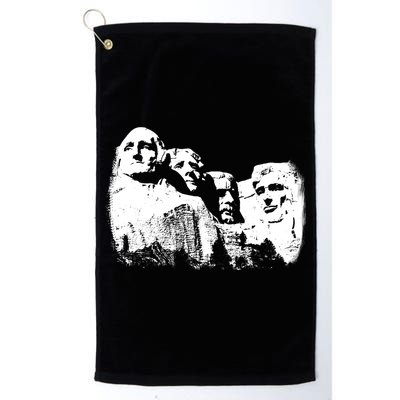 Mount Rushmore Presidents Sculpture Funny Gift Golf Towel