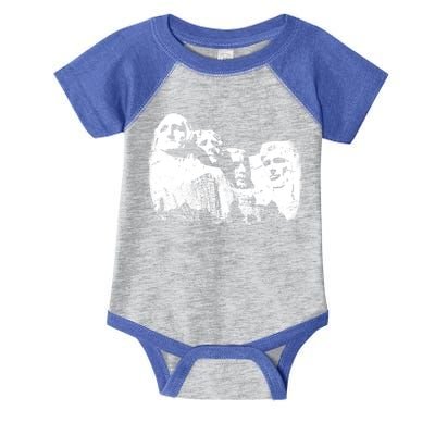 Mount Rushmore Presidents Sculpture Funny Gift Infant Baby Jersey Bodysuit