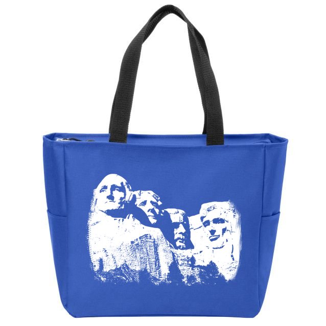 Mount Rushmore Presidents Sculpture Funny Gift Zip Tote Bag
