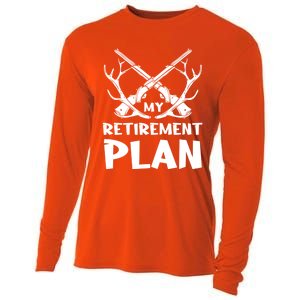 My Retiret Plan Hunter Great Gift Cooling Performance Long Sleeve Crew