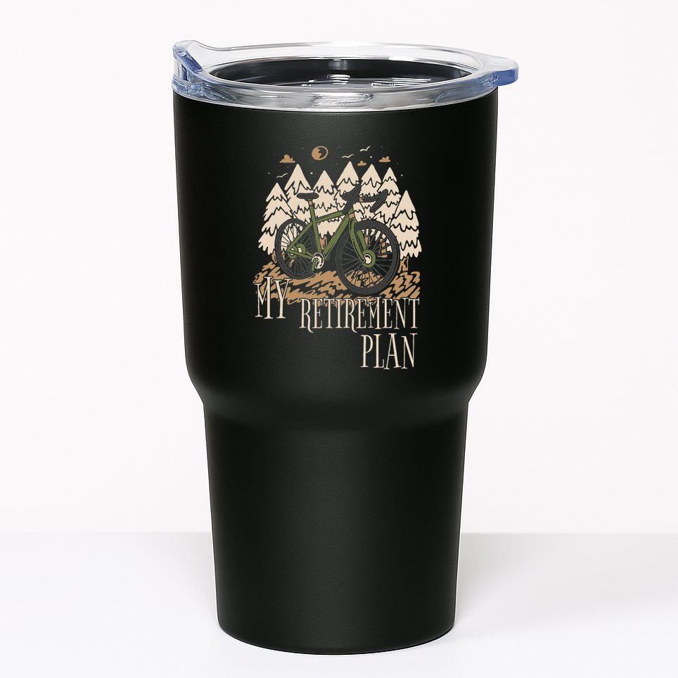 My Retirement Plan Funny Bike Riding Rider Retired Cyclist Tumbler