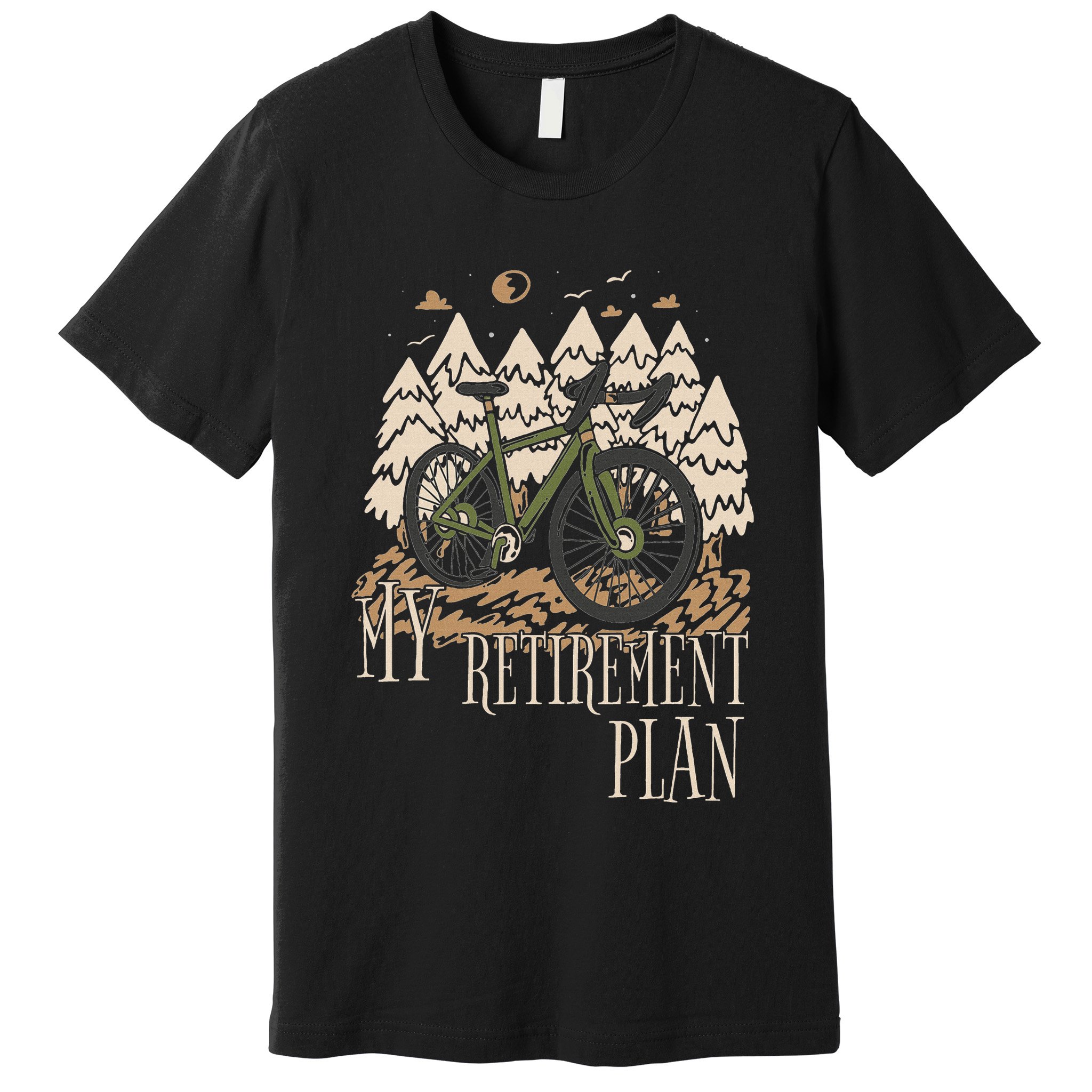 My Retirement Plan Funny Bike Riding Rider Retired Cyclist Premium T-Shirt