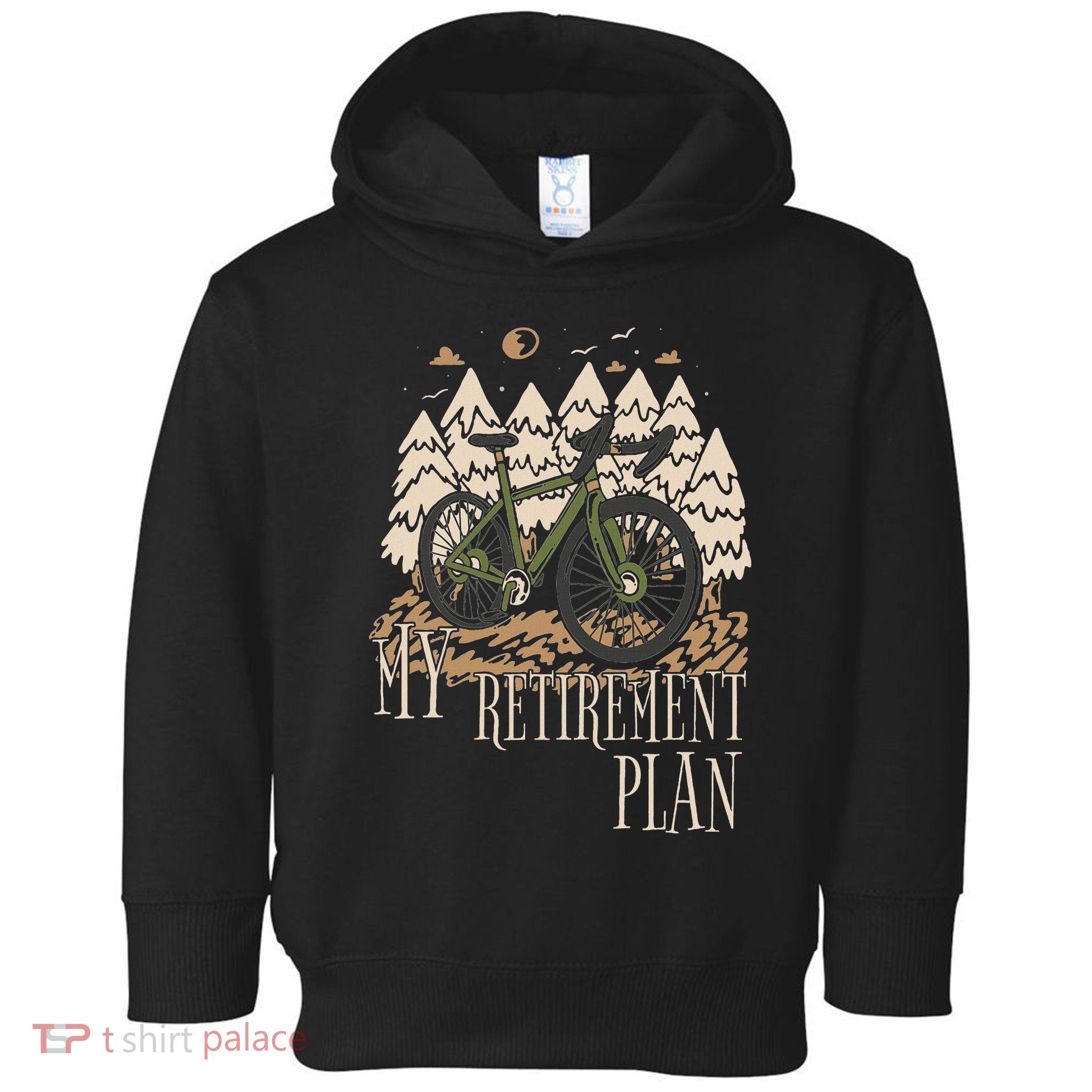 My Retirement Plan Funny Bike Riding Rider Retired Cyclist Toddler Hoodie