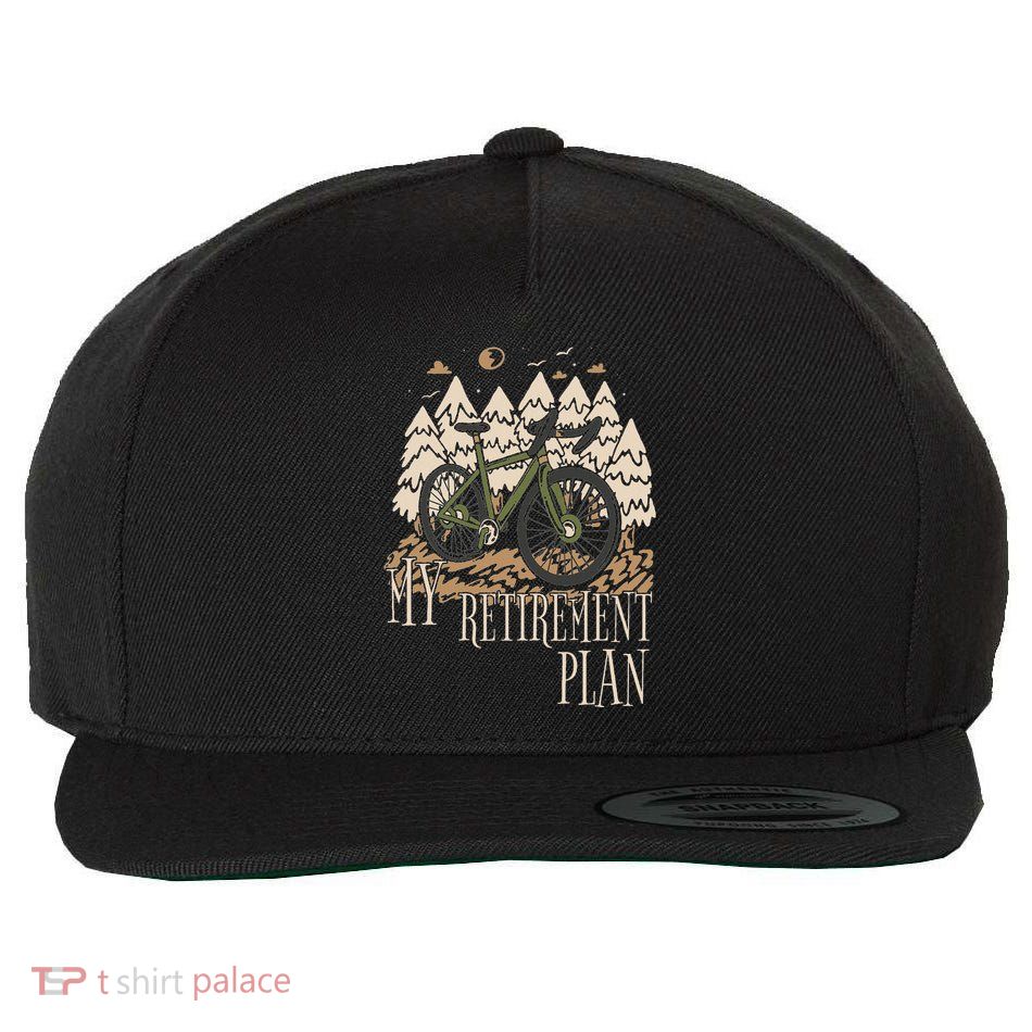 My Retirement Plan Funny Bike Riding Rider Retired Cyclist Wool Snapback Cap