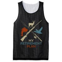 My Retirement Plan Hunting Fishing Hunter Grandfather Mesh Reversible Basketball Jersey Tank