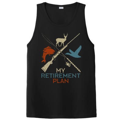 My Retirement Plan Hunting Fishing Hunter Grandfather PosiCharge Competitor Tank