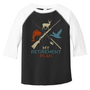 My Retirement Plan Hunting Fishing Hunter Grandfather Toddler Fine Jersey T-Shirt