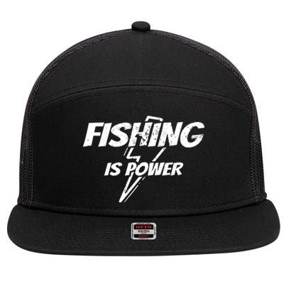 My Retirement Plan Fishing Funny Fisherman Gift Party 7 Panel Mesh Trucker Snapback Hat