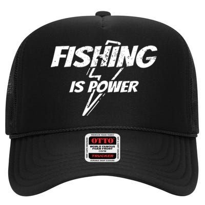 My Retirement Plan Fishing Funny Fisherman Gift Party High Crown Mesh Back Trucker Hat