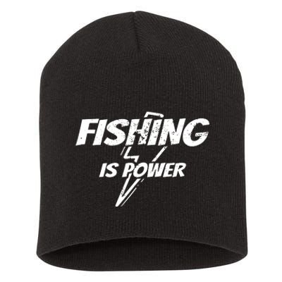 My Retirement Plan Fishing Funny Fisherman Gift Party Short Acrylic Beanie