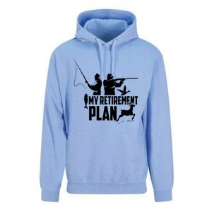 My Retiret Plan Hunting Fishing Retiree Funny Retiret Gift Unisex Surf Hoodie