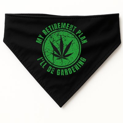 My Retirement Plan Cannabis Weed Marijuana Gardening 2024 USA-Made Doggie Bandana